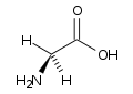 Glicina aminoacido formula chimica