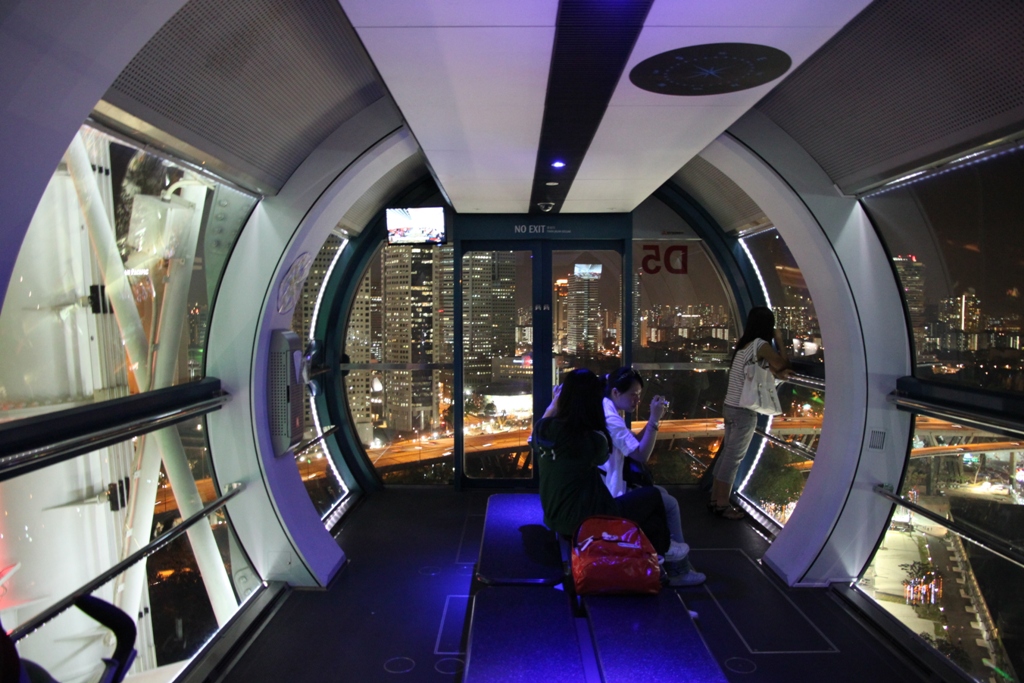 Ruota panoramica Singapore Flyer vista interna