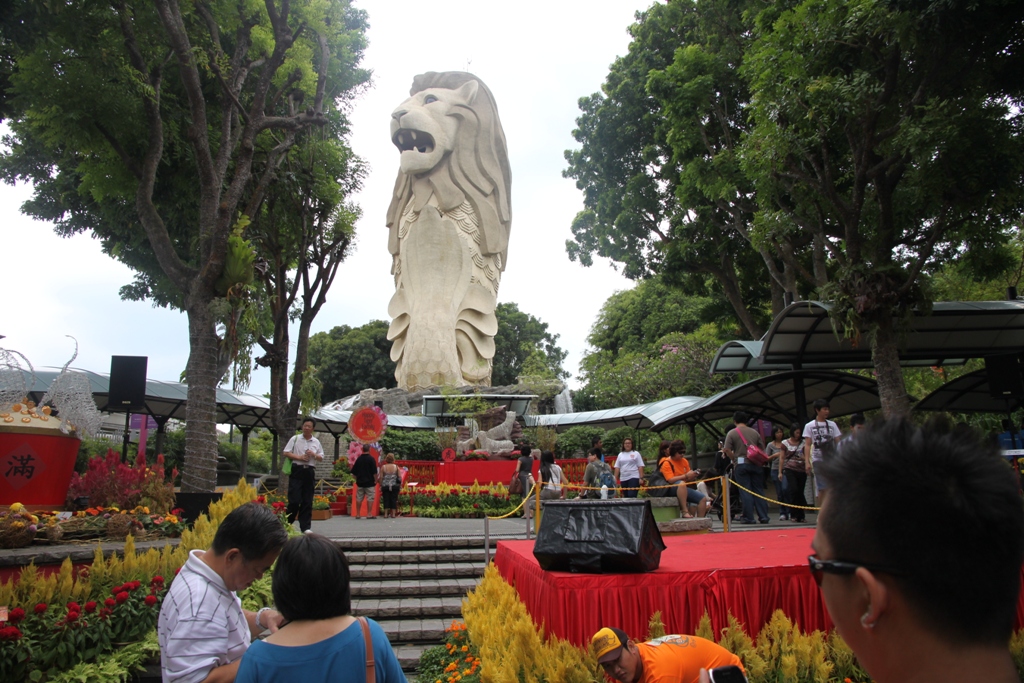 Singapore statua sull'Isola di Sendosa