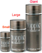 Tre tipi di confezioni di Toppik